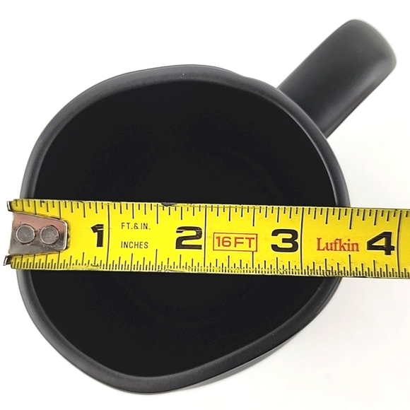 ⭐️2/ $50⭐️Rae Dunn  Artisan Flat Black Ceramic Mug White Large Letters TEACHER - Picture 9 of 10